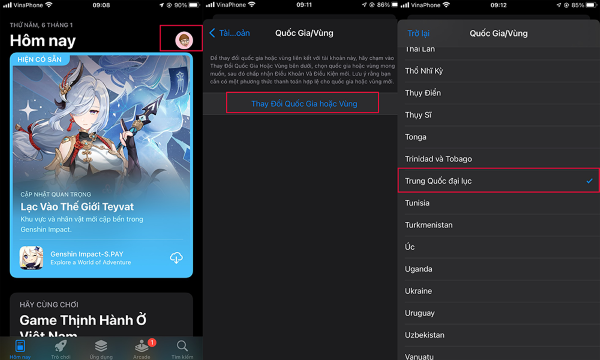 Cách chuyển mã vùng sang Trung Quốc Android