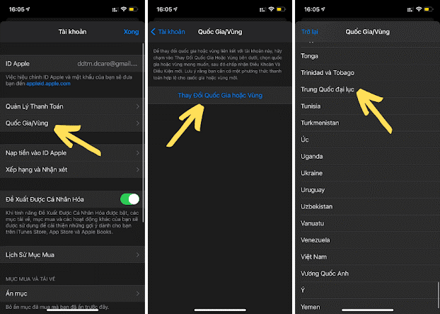Cách chuyển mã vùng sang Trung Quốc Android