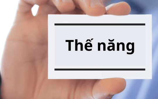 công thức tính thế năng