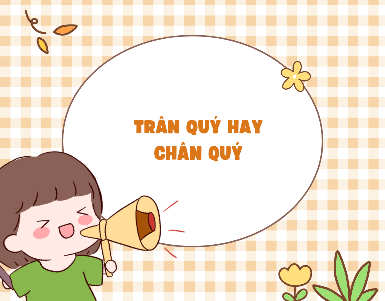 trân quý hay chân quý