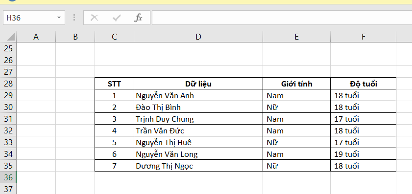 cách tách cột trong excel