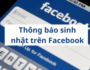 thông báo sinh nhật trên facebook