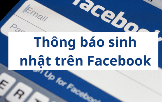 thông báo sinh nhật trên facebook