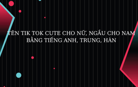 tên tik tok hay